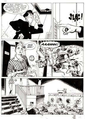 Siniscalchi, Luigi - 1 Original page - Dylan Dog #105 - "L‘orrenda invasione" - 1995