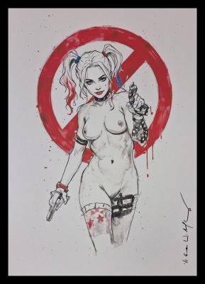 Emma Wildfang - Harley Quinn - Series " Tokyo Pop Icons " by Emma Wildfang - Large size | Catawiki