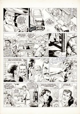 Mitton, Jean-Yves - 1 Original page - De Silence et de Sang T6 - Omerta - 1992 | Catawiki
