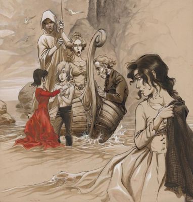 Yslaire | Illustration originale réalisée pour une exposition en 2011, pour la sortie du tome 6 - La Mer vue du Purgatoire... - Sambre | Daniel Maghen