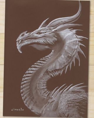 Ciruelo Œuvre originale - Dragon Portrait D-405d – Hand Signed Original Gouache Artwork | Catawiki
