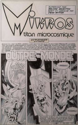 Mitton, Jean-Yves - 3 Original Page + mise en couleur - Titans - Mikros Titan microcosmique - 1985 | Catawiki