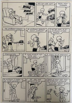 Jef Nys - 1 Original page - Jommeke - 54 Broeder Anatolius - 1972 | Catawiki