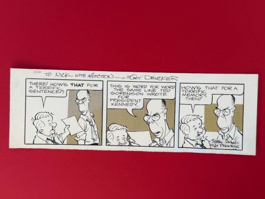 Mort Drucker - 1 Original drawing - Benchley - Newspaper Comic Strip | Catawiki