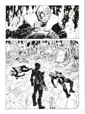 Bonazzi, Germano - 3 Original page - Nathan Never Rinascita #5 - "Spettri" - 2017 | Catawiki