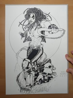Marco Foderà - 1 Original drawing - Lobo - Versione femminile di LOBO (fan art) - 2021 | Catawiki