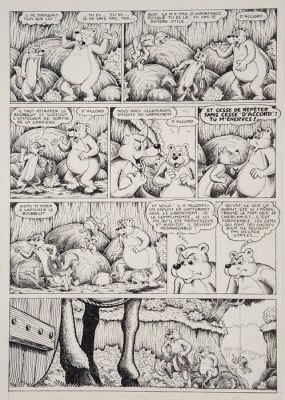 Pesch, Jean-Louis - 1 Original page - Sylvain et Sylvette
