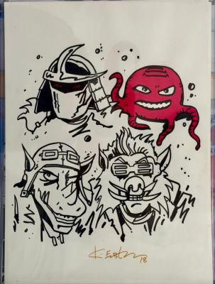 Kevin Eastman - 1 Dessin original - TMNT - Iconic Villains - 2018