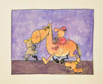 Claire BRETECHER (née en 1940). Sans titre. Technique mixte sur papier. H: 10 cm x [...] | Arthema Auction