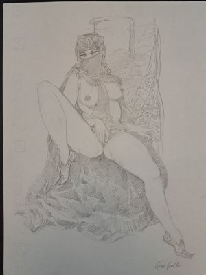 Frollo, Leone - 1 Original drawing - Odalisca | Catawiki