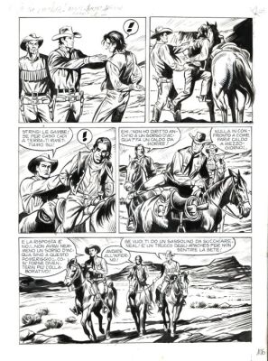 Laurenti, Mauro - 2 Original page - Tex #728 - "Una colt per Manuela Montoya" - 2021