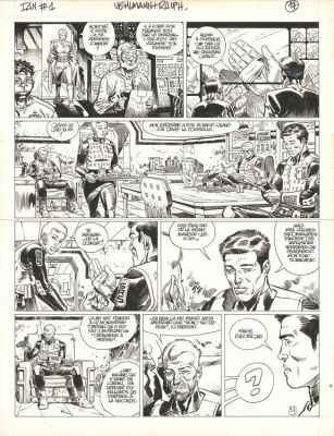 Ralph Meyer | Planche originale n°17 - Un singe électrique - IAN | Daniel Maghen