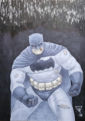 Francis Portela - 1 Original drawing - Batman - The Dark Knight - 2018 | Catawiki