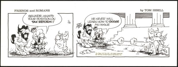 Tom Isbell | Friends and Romans daily strip | Galerie Laqua