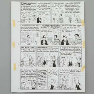 Jozef Van Hove (Pom) (1919-2014) | De Barbier van Bombilla. Originele tekenplaat van de 6de pagina uit het verhaal. Totaal van 4... | Bernaerts