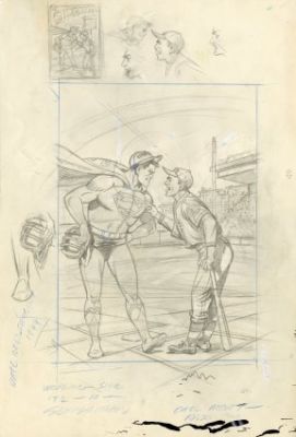 Plastino, Al - SUPERMAN (1939-86; 2006-11) #60 Cover Prelim | ComicConnect
