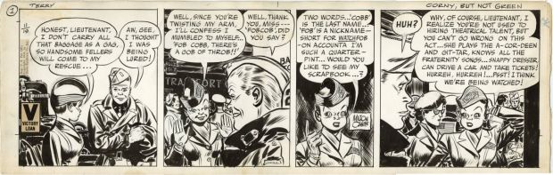 Caniff, Milton - TERRY AND THE PIRATES DAILY Strip Art | ComicConnect