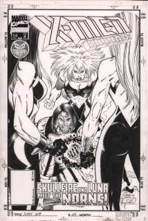 Harry Candelario, Ron Lim - X-Men 2099 #24 Cover - Signed - 1995