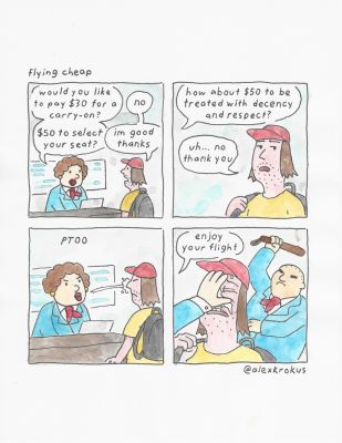 Alex Krokus | flying cheap | Athenaeum Comic Art