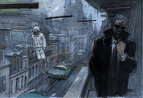 *Enki Bilal Né En 1951 La Tétralogie Du Monstre - Tome 4 Quatre ? Impression Rehaussée Ã€ La Gouache Sur Papier Contrecollé S... | La Tétralogie du Monstre - Tome 4 | Artcurial