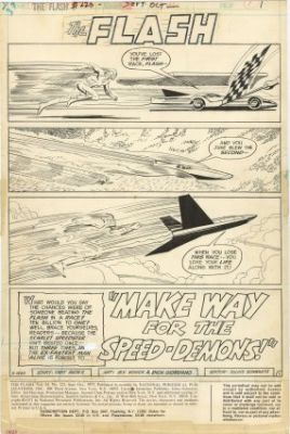 Novick, Irv - FLASH, THE (1959-85) #223 Title Page | ComicConnect