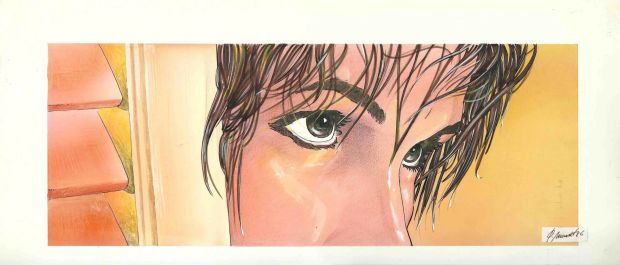 Joan Mundet | Original art – Eyes – Mundet | Origin Of Comics