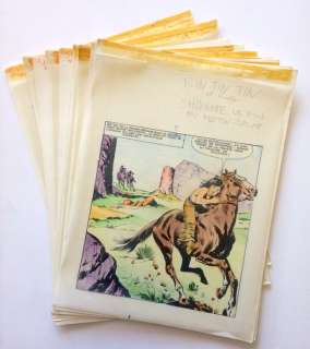 Marcello, Raphael Carlo | 16x original pages + 8x tissue papers with colour indications  - Rin Tin Tin e Rusty no. 57  - Shawnee, le fils du matin-calme  - (1964) | Catawiki
