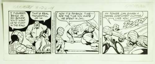 Lee, Stan / Lieber, Larry | Original comic strip  - The Amazing Spiderman  - (2001) | Catawiki