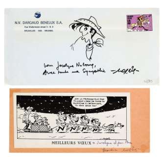 Morris | Lucky Luke, illustration au feutre représentant… | Millon