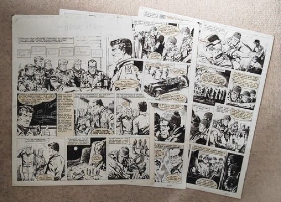 Tiger and Hurricane Original Published Art 3 Pages Jailbird Commandos July 1965 | eBay Europe (Buy It Now)