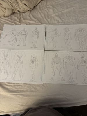 Blackest Night White Lanterns Original Art Character Designs Brightest Day - 12 | eBay US (Buy It Now)