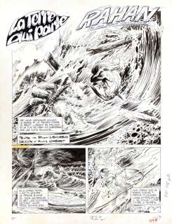 Chéret - Lot 439 - Rahan, planche n°1 à l‘encre de Chine et au…