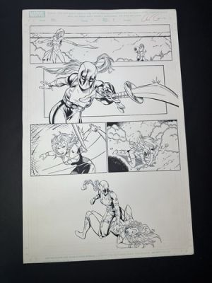 Deadpool Corps Issue #11 Page 8 Original Comic Art Lady Teela Marvel 2011 | eBay US (Buy It Now)