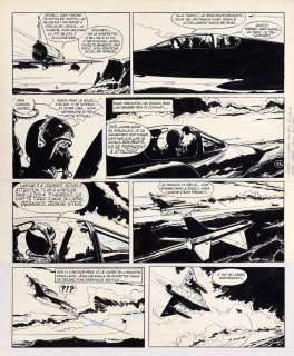 Jijé - Lot 440 - Tanguy et Laverdure, planche n°23 à l‘encre de…