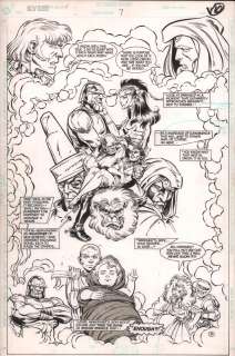 Paris Cullins, Willie Blyberg | New Gods #7 P.9 - Darkseid, Tiggra, & Orion Family Tree Splash - 1989 | Anthony’s Comic Book Art