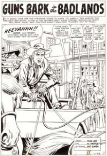 Al Hartley Gunsmoke Western #77 Complete 6-Page Story Original Art (Marvel, 1963) | Heritage