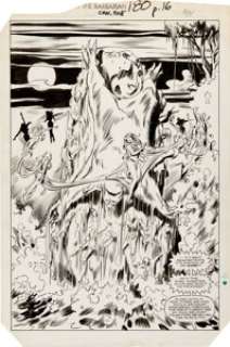 John Buscema and Bob Camp Conan the Barbarian #180 Splash Page 12 Original Art (Marvel, 1986). Camp’s finished - | Heritage