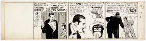 Ken Kling Joe and Asbestos Daily Comic Strip Original Art Group of 5 (Bell Syndicate, c. 1940s). Joe and -