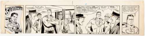 Wayne Boring Superman Partial Sunday Comic Strip Original Art dated 9-12-65 (Bell-McClure Syndicate, 1965). The - | Heritage