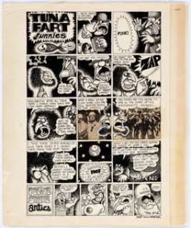 Skip Williamson Bijou Funnies #2 Complete 1-Page Story Original Art (Print Mint Inc., 1969). "Tuna Fart - | Heritage