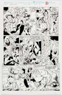 Alan Davis and Mark Farmer Excalibur #62 Page 5 Original Art (Marvel, 1992). Nightcrawler, Shadowcat and Cerise - | Heritage