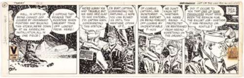 Milton Caniff Terry and the Pirates Daily Comic Strip Original Art dated 12-1-45 (News Syndicate, 1945). Terry - | Heritage