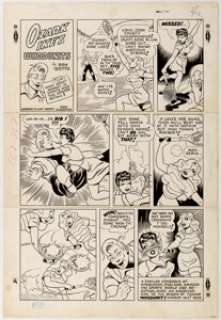 Ray Gotto Ozark Ike‘s Whodunits Sunday Comic Strip Original Art dated 8-17-47 (King Features Syndicate, 1947). -