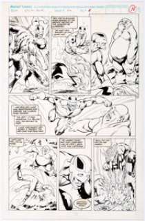 Alan Davis and Mark Farmer Excalibur #64 Page 10 Original Art (Marvel, 1993). Captain Britain fans rejoice! - | Heritage