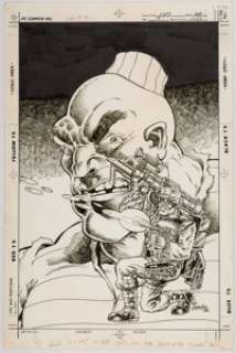 Pat Broderick Cops #9 Cover Original Art (DC, 1989). Pat Broderick provides pencils and inks, as per his - | Heritage