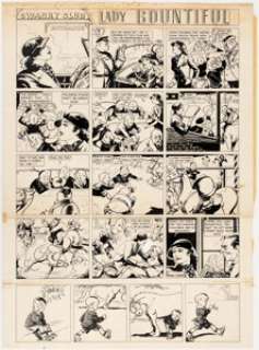 Gene Carr Lady Bountiful Sunday Comic Strip Original Art (Press Publishing, c. 1900-10s). The very first Sunday - | Heritage