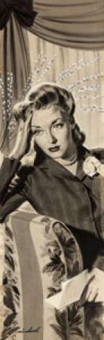 Michael Silver Women’s Home Companion Magazine Illustration Original Art (1943). A lovely and fantastically - | Heritage