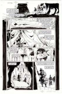 Peter Gross and Ryan Kelly Lucifer #26 Page 2 Original Art (DC/Vertigo, 2002). A lot of visions on this page, -