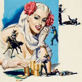 Earl Cordrey American Weekly Magazine Illustration Painting Original Art (Hearst Corporation, c. 1950s)....