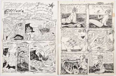 Dame Darcy Meat Cake #1 Complete 6-Page Story Original Art (Fantagraphics, 1993).... (Total: 6 Original Art)
